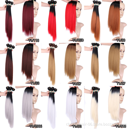 Wholesale Price Darling 16 18 20 inches Wavy Curly High Heat Synthetic Hair Weaves Body Wave Synthetic Weaving Hair Extensions